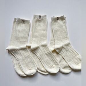 3 for $25 3 X UGG Cream Casual Socks